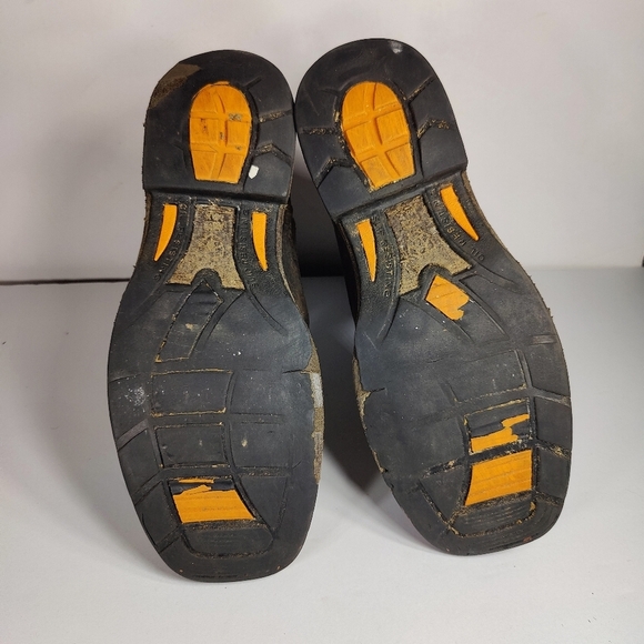 Ariat WorkHog Waterproof Composite Toe Boot Brown Leather Men's Shoe Size 9.5D - Picture 10 of 11